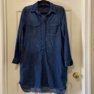 White House Black Market Denim Dress Size 8
